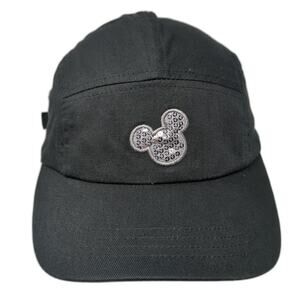 Mickey Mouse 5 Panel Cap Black One Size Adjustable Disney Parks Authentic
